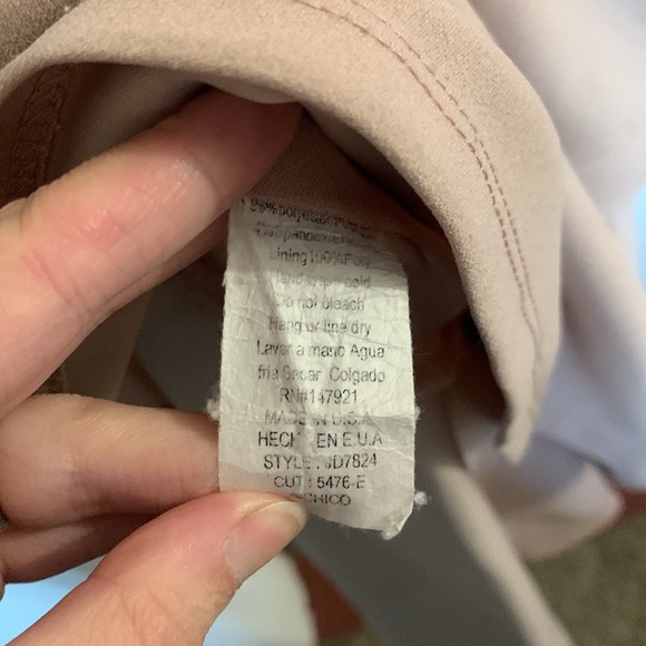 Dusty Pink Asymmetrical Hem Dress - Picture 7 of 7